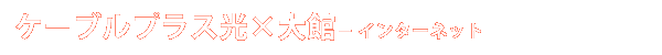 ケーブル光コラボ+ - インターネット